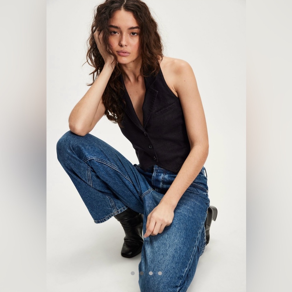 Free People Desk to Dinner Vest